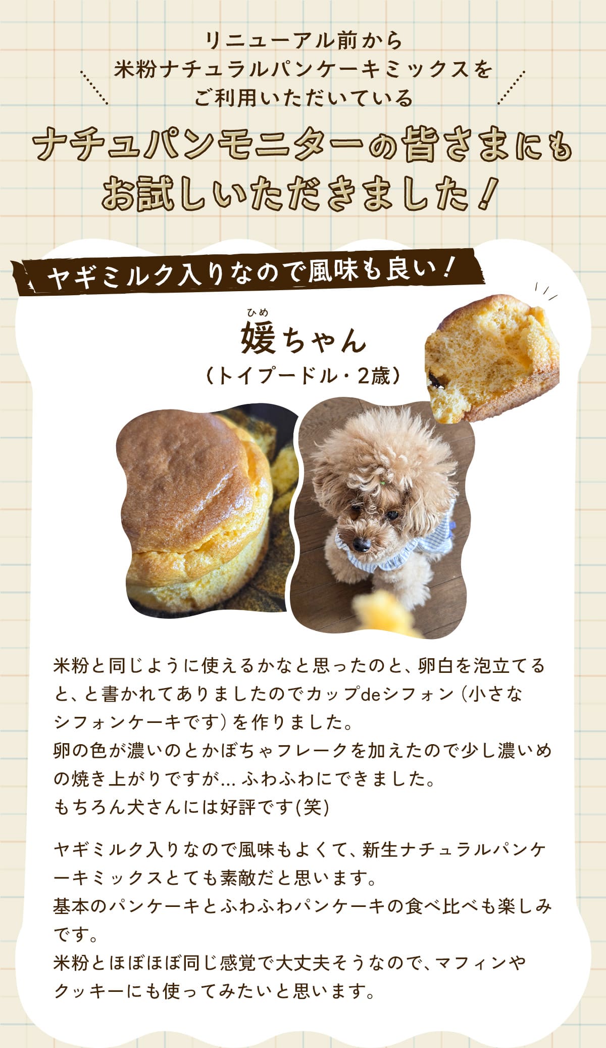 米粉のナチュラルパンケーキミックス