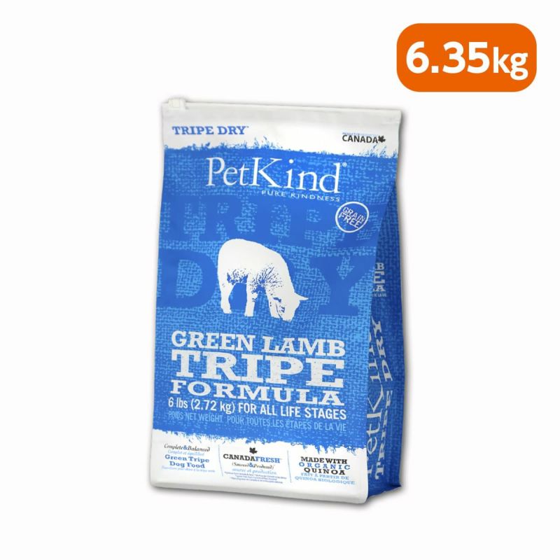 【PetKind ペットカインド】トライプドライ グリーンラムトライプ 6.35kg