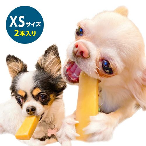【無添加】ヒマラヤ産 ヤクミルクチーズスティック『ドッグチュルピ』XSサイズ（1本約30g/2本入り）