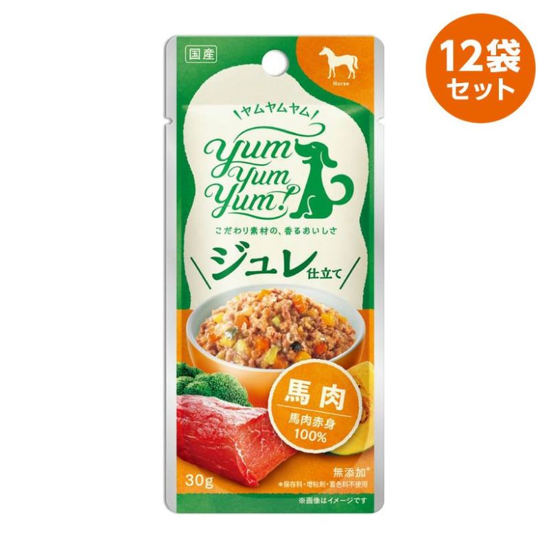 【Yum Yum Yum! ヤムヤムヤム】ジュレ仕立て 馬肉×12袋セット